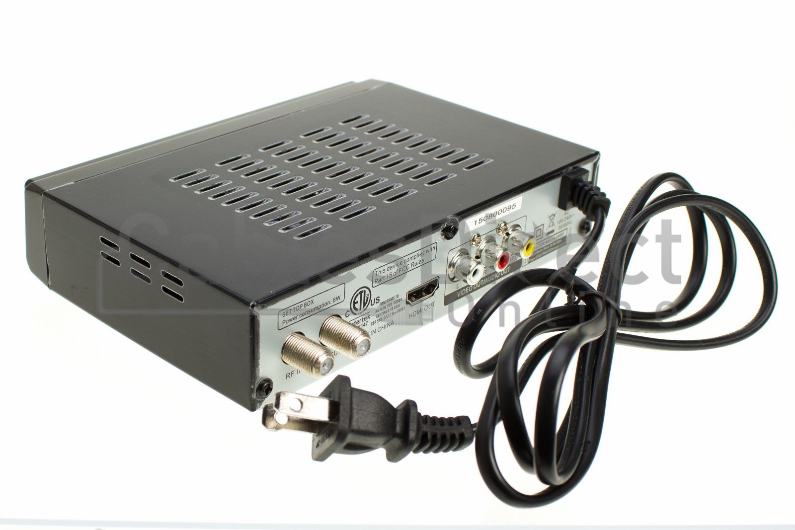 Digital to analog tv converter with antenna lutop